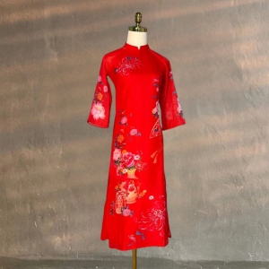 Áo dài cách tân mẹ và bé