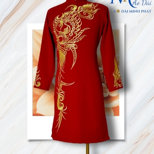 Áo Dài Cách Tân Nam Thêu 