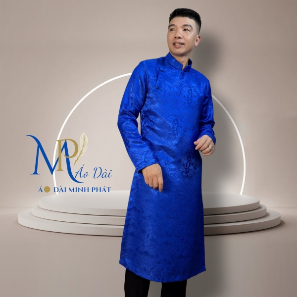 Áo Dài Cách Tân Nam Chất liệu Gấm cao cấp Nhiều màu có Big Size  MPG1009